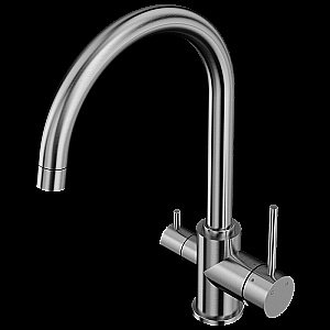 Смеситель для кухни Elghansa Kitchen Pure Water 56B5216-Steel нержавеющая сталь купить в интернет-магазине сантехники Sanbest