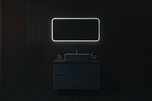 Зеркало Azario Мальта 60х120 LED-00002936 белое в ванную от интернет-магазине сантехники Sanbest