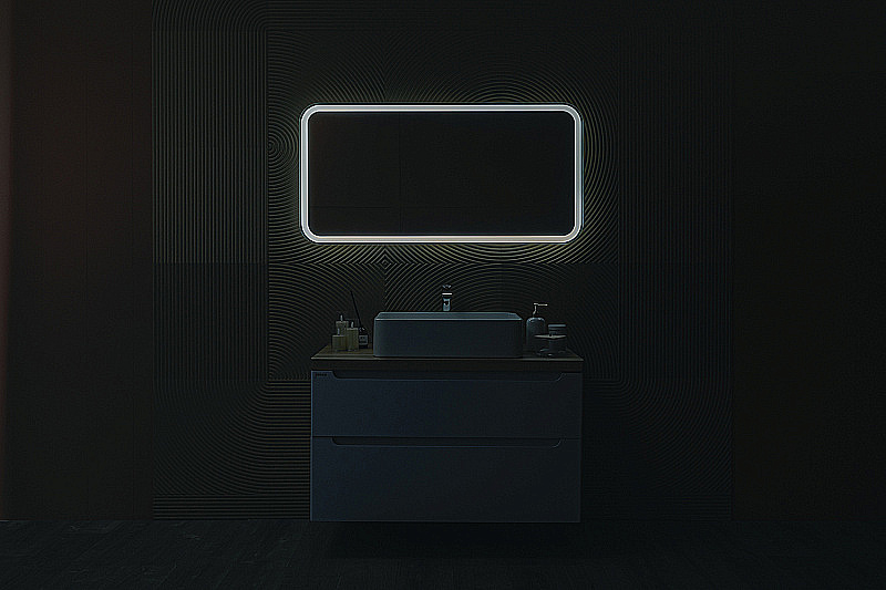 Зеркало Azario Мальта 60х120 LED-00002936 белое в ванную от интернет-магазине сантехники Sanbest