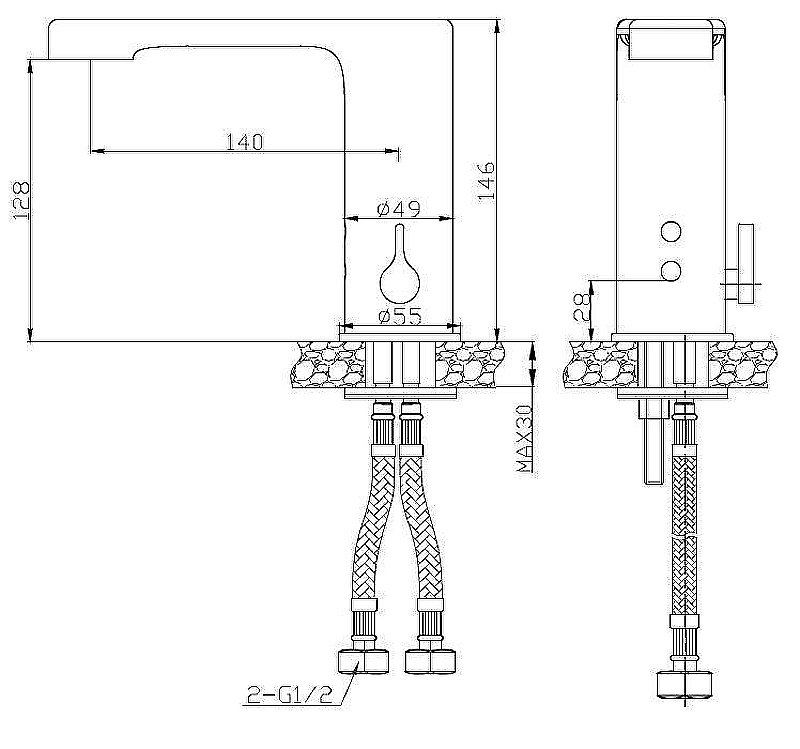 Смеситель для раковины Creavit ES2410 хром купить в интернет-магазине сантехники Sanbest