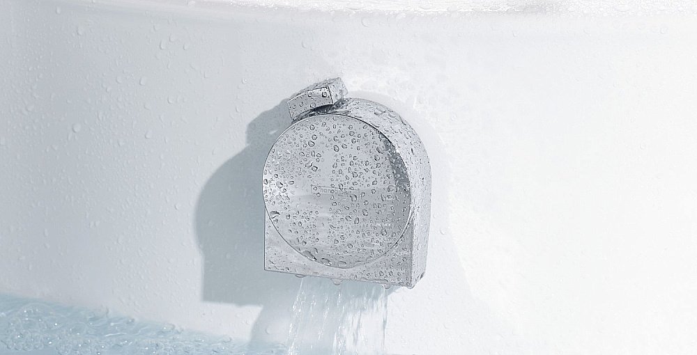 Внешняя часть излива на ванну Hansgrohe Exafill S  58117820 купить в интернет-магазине сантехники Sanbest