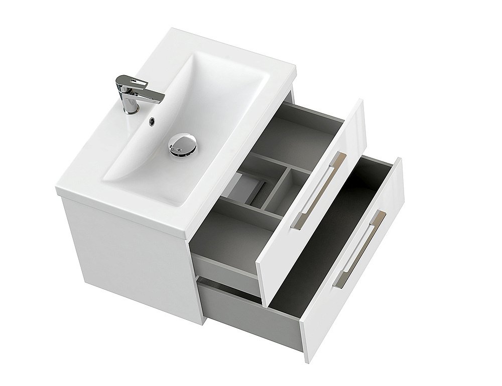 Мебель для ванной подвесная Cersanit LARA 70 белая для ванной в интернет-магазине Sanbest