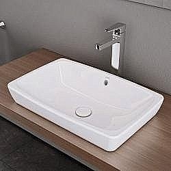 Раковина накладная Vitra Metropole 60 5668B003-0012 белая купить в интернет-магазине Sanbest