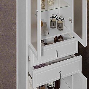 Пенал Опадирис Риспекто 60 белый матовый для ванной в интернет-магазине сантехники Sanbest