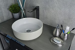 Раковина накладная Gid 36 D1357h028 53329 кремовая, белая купить в интернет-магазине Sanbest