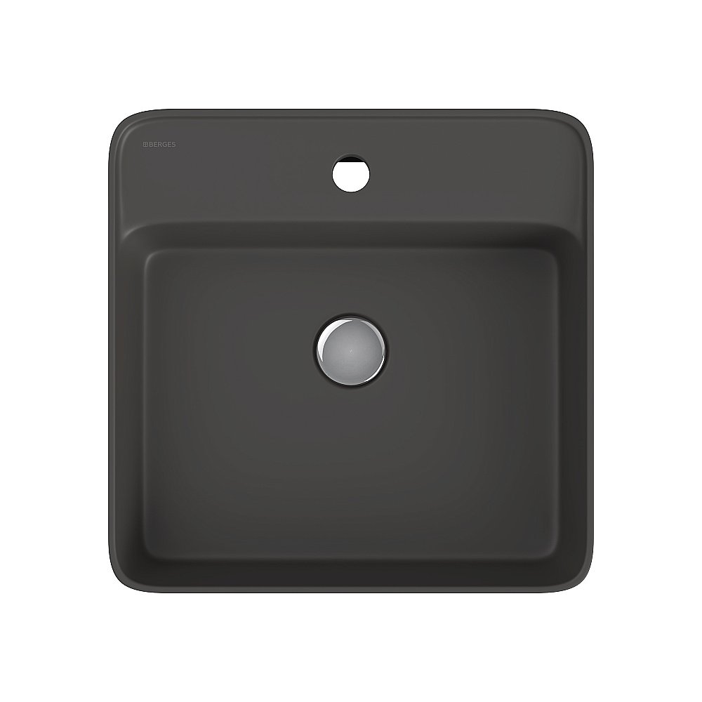 Раковина накладная BERGES Ego SL 182024 45 антрацит матовый купить в интернет-магазине Sanbest
