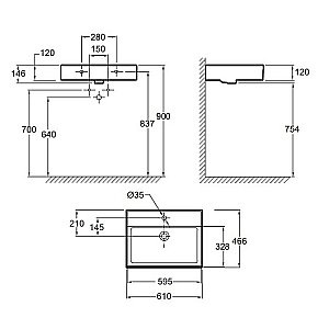 Тумба с раковиной Jacob Delafon VIVIENNE 60 дуб Давос натуральный/белый глянцевый для ванной в интернет-магазине Sanbest