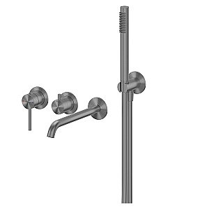 Смеситель для ванны Abber Wasser Kreis 316 AF8130BGG оружейная сталь брашированная купить в интернет-магазине сантехники Sanbest