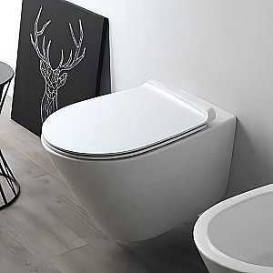 Унитаз подвесной SIMAS Gambassi GA18bi безободковый, белый купить в интернет-магазине Sanbest