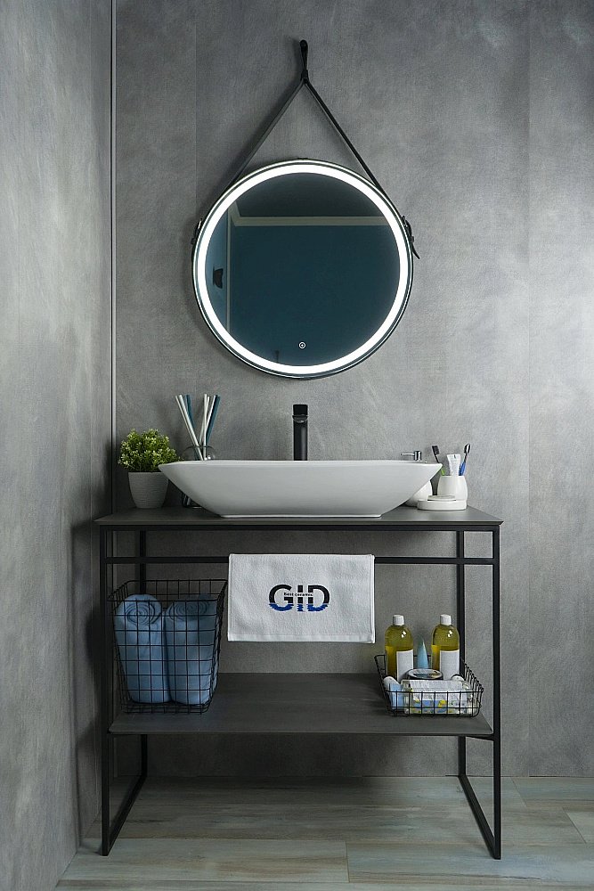 Раковина накладная Gid Geometrico 70 N9122 (E408) 51124 белая купить в интернет-магазине Sanbest