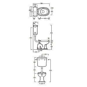 Унитаз с низким бачком с боковой ручкой Simas Arcade AR811 хром купить в интернет-магазине Sanbest