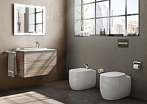 Унитаз подвесной Roca Beyond 3460B7000 безободковый купить в интернет-магазине Sanbest