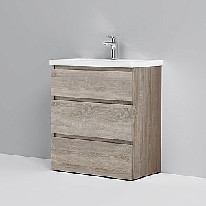 Тумба с раковиной AM.PM Gem S 75 светлый дуб для ванной в интернет-магазине Sanbest