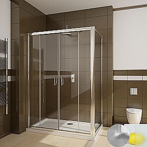 Душевой уголок Ravak Blix BLDP4+BLPS 180х100 профиль сатин/стекло матовое купить в интернет-магазине Sanbest