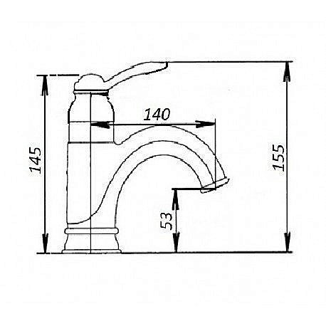 Смеситель на раковину Magliezza Grosso Bianco 50138 хром купить в интернет-магазине сантехники Sanbest