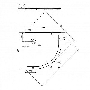 Душевой поддон Акватон Калифорния М 80Х80 1A740036CA010 белый купить в интернет-магазине Sanbest