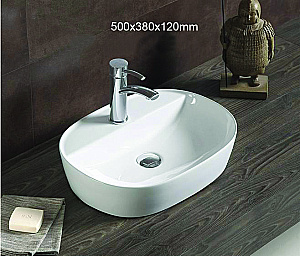 Раковина Azario 50 AZ-2202 SP белая купить в интернет-магазине Sanbest