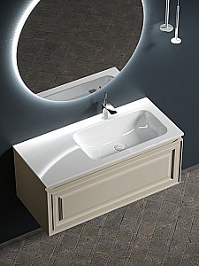 Тумба с раковиной Sancos Very VR100RCE + CN7015 100 для ванной в интернет-магазине Sanbest