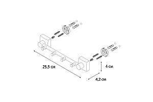 Крючок FIXSEN KVADRO FX-61305-4 купить в интернет-магазине сантехники Sanbest