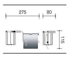 Бумагодержатель с освежителем Schein Allom 226-Е2 правый купить в интернет-магазине сантехники Sanbest