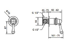 Смеситель скрытого монтажа Migliore Maya ML.MAY-8930 хром купить в интернет-магазине сантехники Sanbest