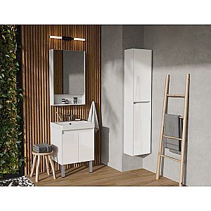 Тумба с раковиной Акватон Сканди Doors 55 белая для ванной в интернет-магазине Sanbest