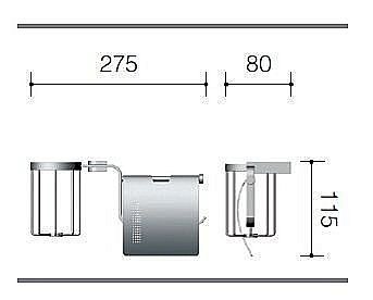 Бумагодержатель с освежителем Schein Allom 226-Е2 правый купить в интернет-магазине сантехники Sanbest
