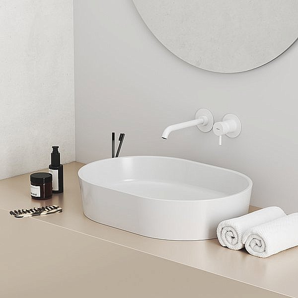 Смеситель для раковины Ravak Espirit X070241 белый вильвет купить в интернет-магазине сантехники Sanbest