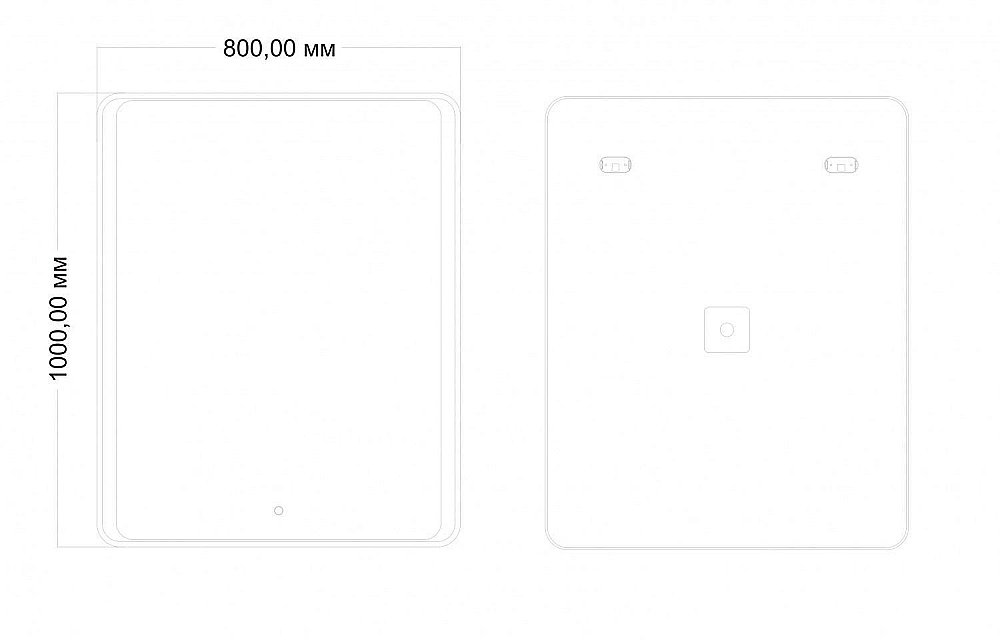 Зеркало Art&Max ELEGANT AM-Ele-800-1000-DS-F в ванную от интернет-магазине сантехники Sanbest