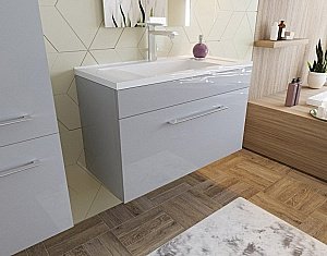 Тумба с раковиной Эстет Elin 80 белая для ванной в интернет-магазине Sanbest