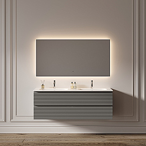 Зеркало с подсветкой Sancos Square 2.0 SQ2.1400 140х80 в ванную от интернет-магазине сантехники Sanbest