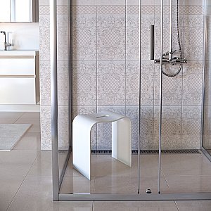 Сиденье для душа Taliente Sgabello TA-STOOL38-blanco белый купить в интернет-магазине сантехники Sanbest