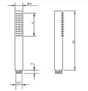 Душевая лейка Migliore Ricambi ML.RIC-33.103.CR хром купить в интернет-магазине сантехники Sanbest