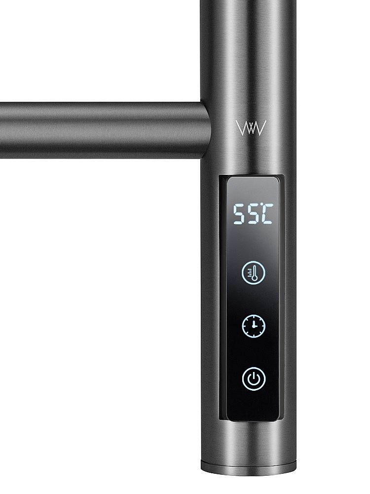 Полотенцесушитель электрический WONZON & WOGHAND BONN, Темный графит (WW-AL409-GM) купить в интернет-магазине сантехники Sanbest