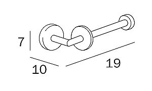 Держатель для туалетной бумаги Inda Forum A36250CR хром купить в интернет-магазине сантехники Sanbest