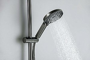 Душевой гарнитур Aquatek Лугано AQ2022BGM оружейная сталь купить в интернет-магазине сантехники Sanbest