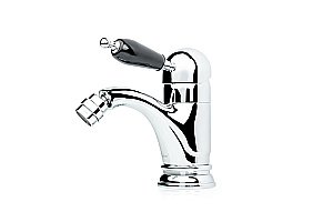 Смеситель для биде Boheme Tradizionale Chromo 266-BLC хром/ручка черная керамика купить в интернет-магазине сантехники Sanbest