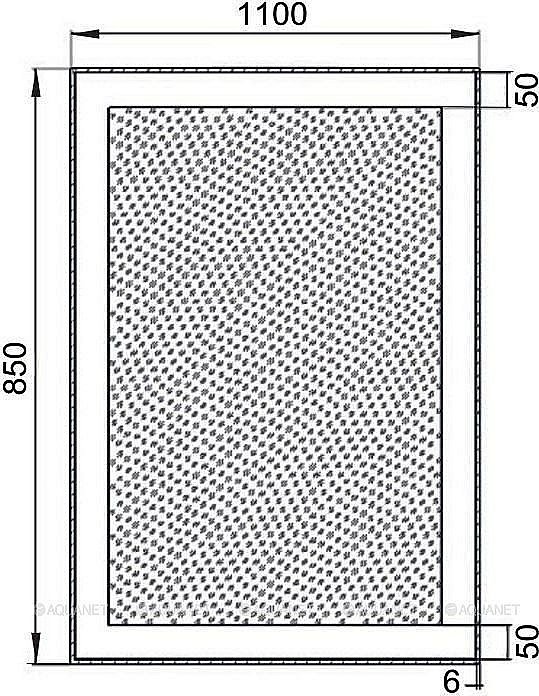 Зеркало LED Aquanet Алассио 249348 110x85 в ванную от интернет-магазине сантехники Sanbest