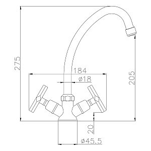 Смеситель для кухни Lemark Promotion LM6050C купить в интернет-магазине сантехники Sanbest