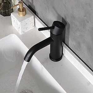 Смеситель для раковины Gid Inga SS096-BM-K черный матовый купить в интернет-магазине сантехники Sanbest