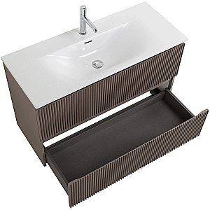 Тумба с раковиной BelBagno UNO-MINI 90 бежевая матовая для ванной в интернет-магазине Sanbest