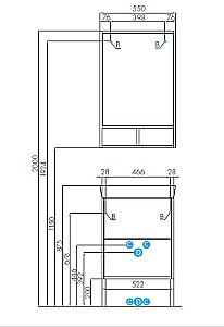 Тумба с раковиной Акватон Йорк 55 белый глянцевый/ясень фабрик для ванной в интернет-магазине Sanbest