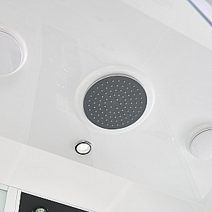 Душевая кабина Orans SR-86202WM 150х90 стекло прозрачное/профиль белый купить в интернет-магазине Sanbest