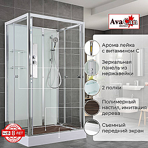 Душевая кабина AvaCan V Серия V2810N 100х80 без крыши купить в интернет-магазине Sanbest
