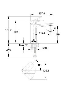 Набор смесителей NATURE с душевым гарнитуром VIBE 64514 купить в интернет-магазине сантехники Sanbest