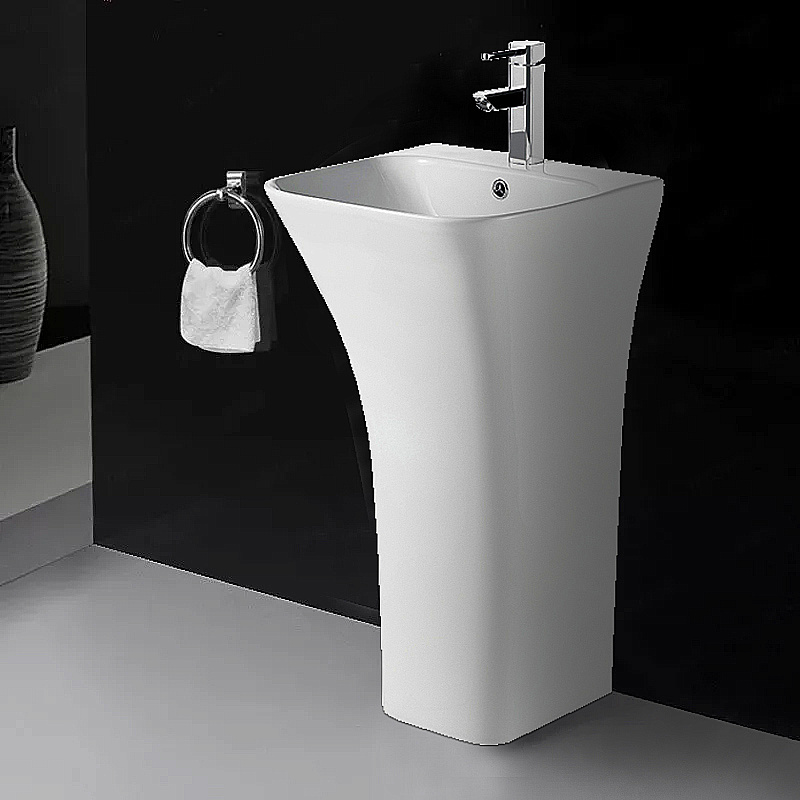 Раковина Azario FRETTA SQUARE 45 AZ-315 белая купить в интернет-магазине Sanbest