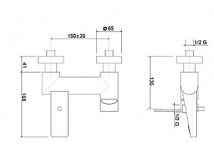 Смеситель для ванны Cezares TIRRENO-VM-01 купить в интернет-магазине сантехники Sanbest