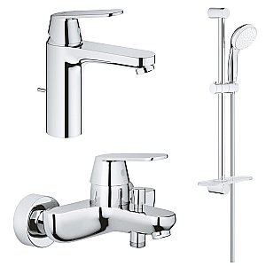 Набор смесителей Grohe Eurosmart Cosmo 1000179 хром купить в интернет-магазине сантехники Sanbest