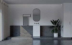 Раковина ABBER Stein AS2503-H белая матовая купить в интернет-магазине Sanbest