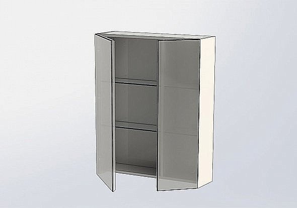 Зеркальный шкаф Aquanet Йорк 70 купить в интернет-магазине сантехники Sanbest